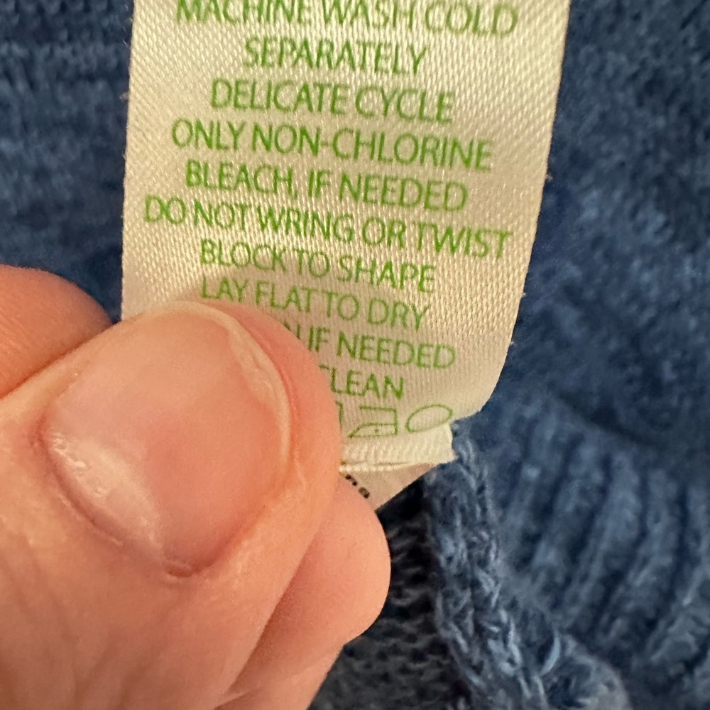 LILLY PULITZER XL Bayport blue cotton crew neck softcore woman sweater old money - Picture 7 of 13